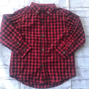 Toddler Boys Holiday Buffalo Check dress shirt